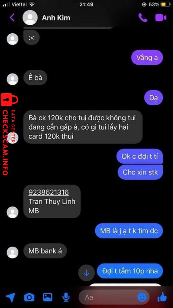 Evidence against Tran Thuy Linh