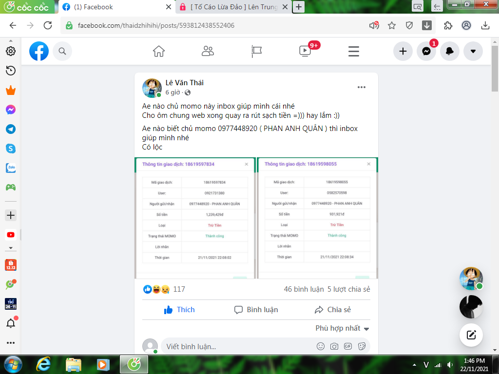 Evidence against Phan Anh Quan