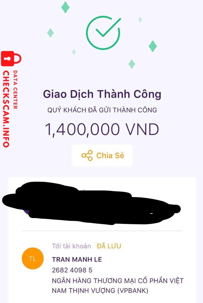 Evidence against Trần Mạnh Lê
