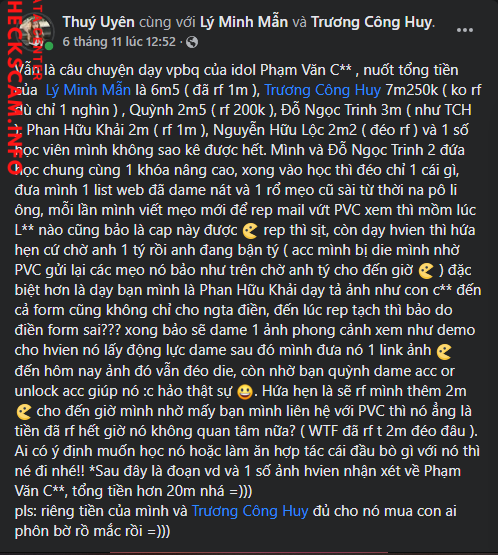 Evidence against Phạm Văn Quyết
