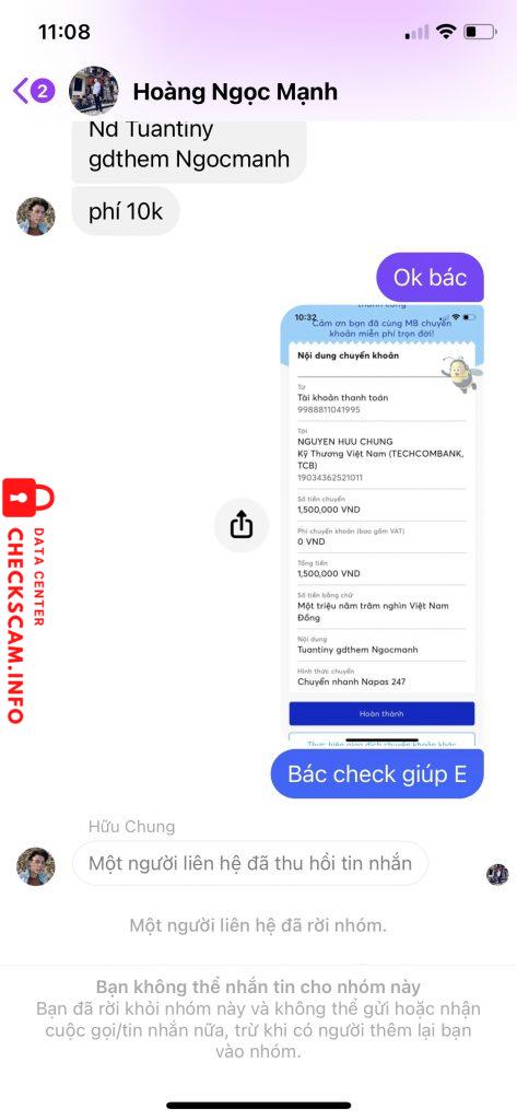 Evidence against Nguyen Huu Chung