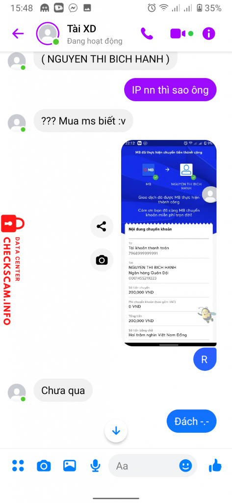 Evidence against Nguyen Thi Bich