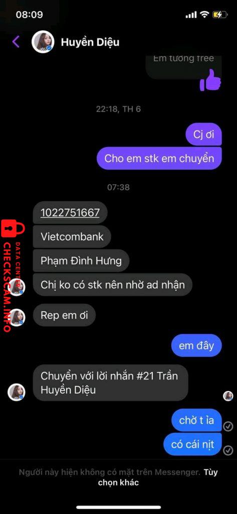 Evidence against Phạm Đình Hưng