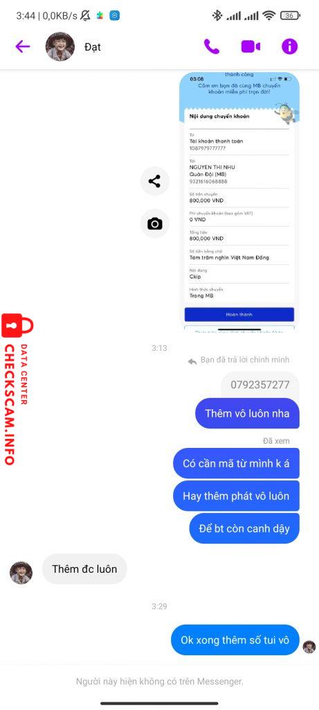 Evidence against Nguyễn Thị Như