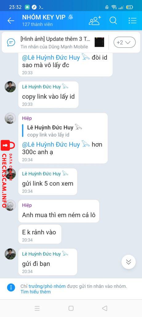 Evidence against Lang Chung Thuc