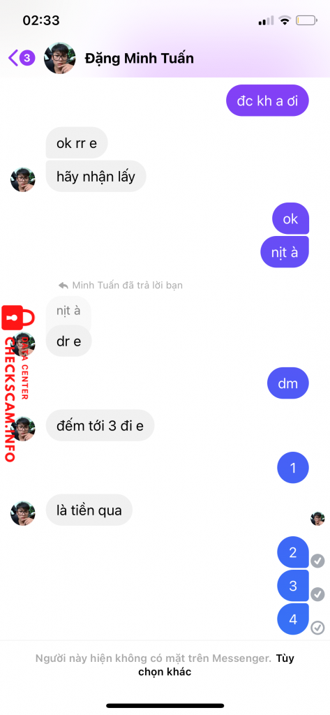 Evidence against Dang Minh Tuan