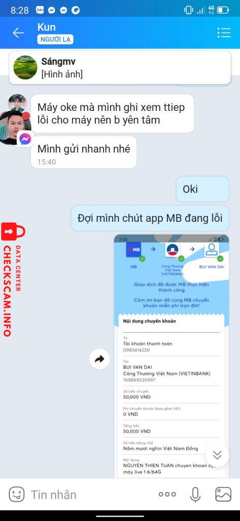 Evidence against Bui Van Dai