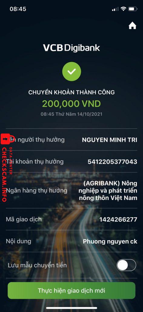 Evidence against Nguyen Minh Tri