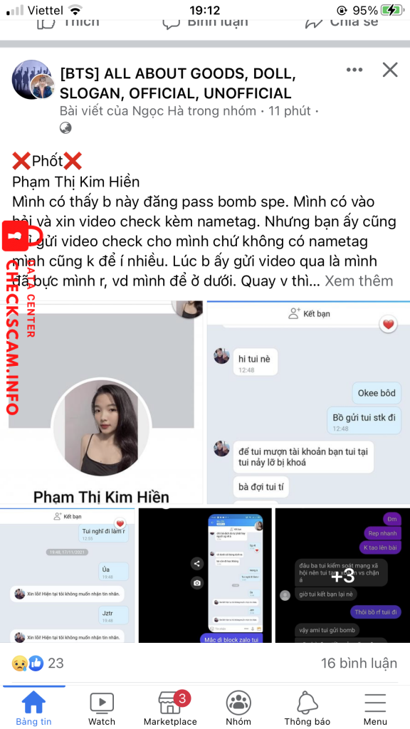 Evidence against Trinh Kiet Tuong