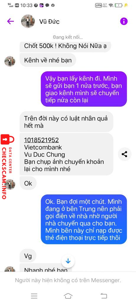 Evidence against Vu Duc Chung