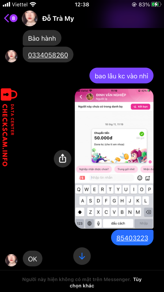 Evidence against Dinh Van Nghiep