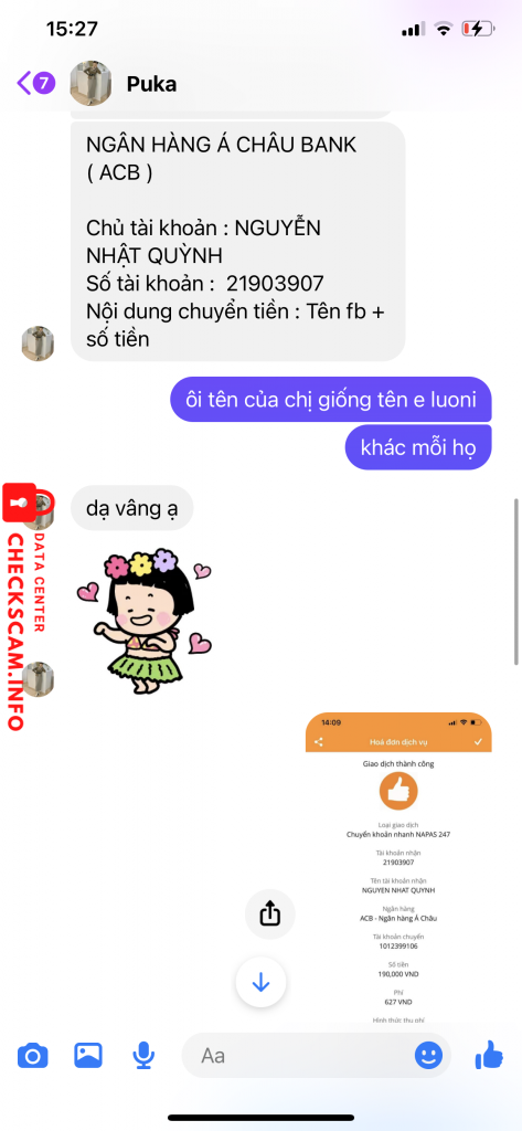 Evidence against Nguyen Nhat Quynh