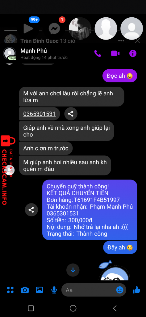 Evidence against Phạm Mạnh Phú