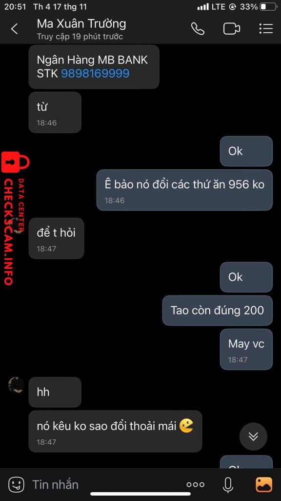 Evidence against Nguyễn Xuân Trường