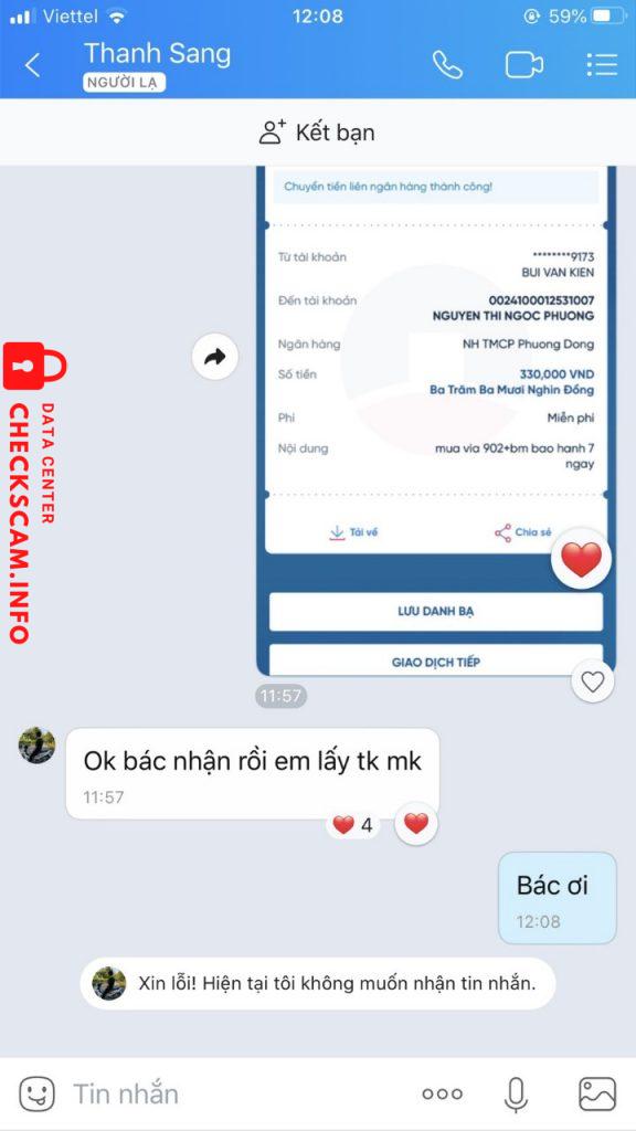 Evidence against Nguyen Thi Ngoc Phuong