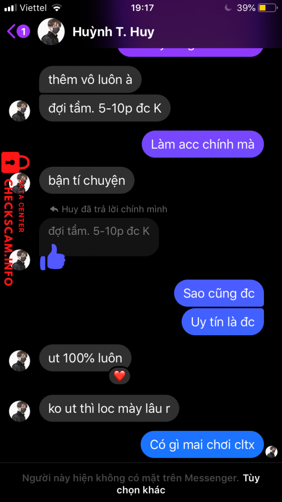 Evidence against Huỳnh Trúc Huy