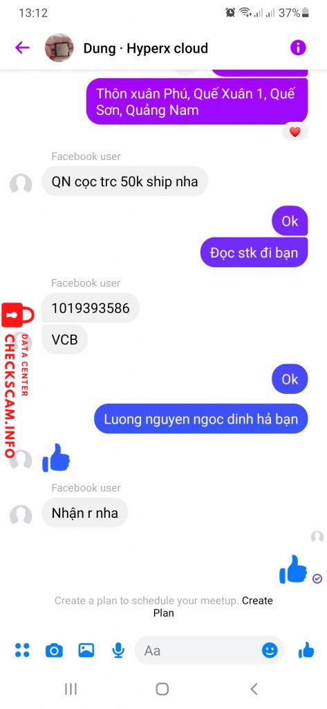 Evidence against Luong Nguyen Ngoc Dinh