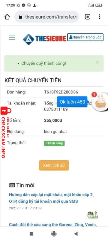 Evidence against Hoang Thi Huyên