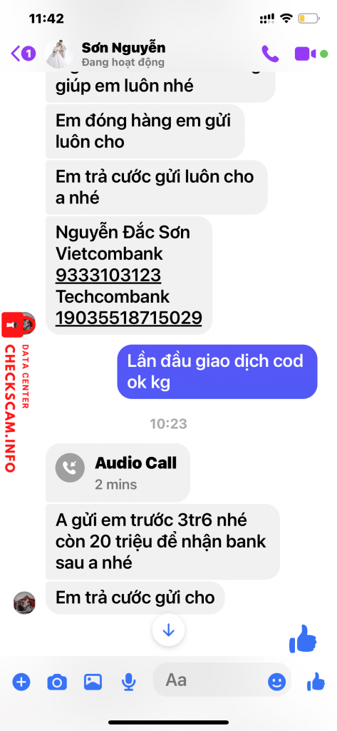 Evidence against Nguyễn Đắc Sơn
