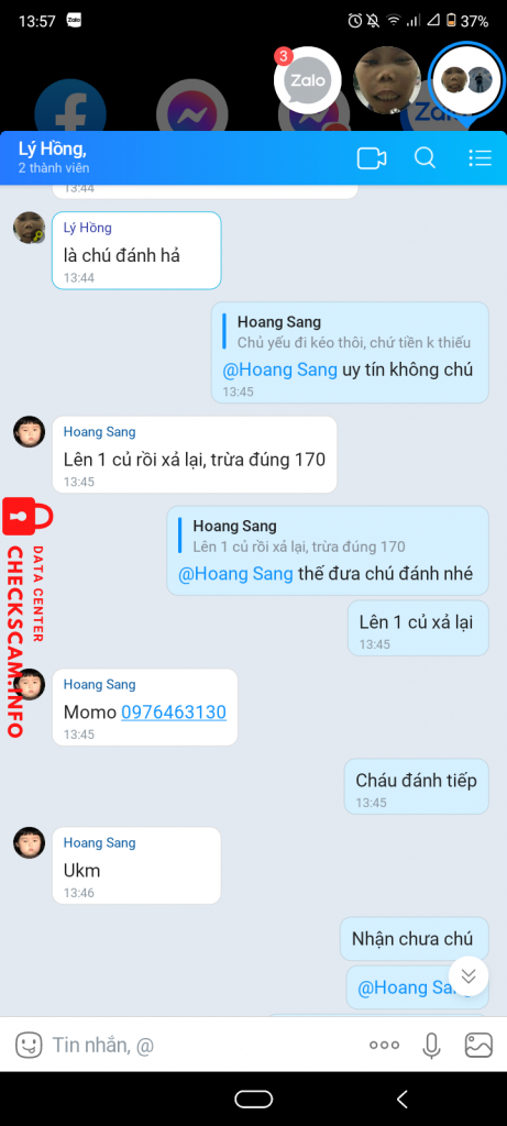 Evidence against Hoang Sang