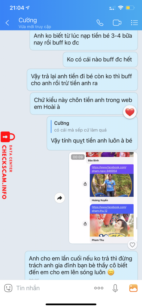 Evidence against Nguyen Van Cuong