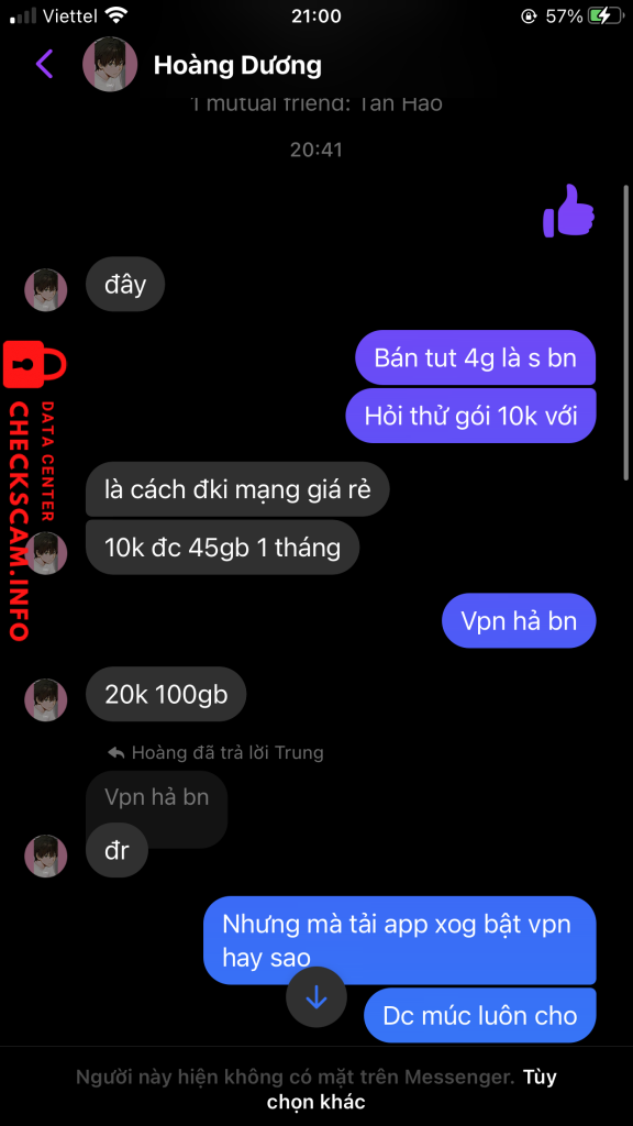 Evidence against Hoang Vu Duong