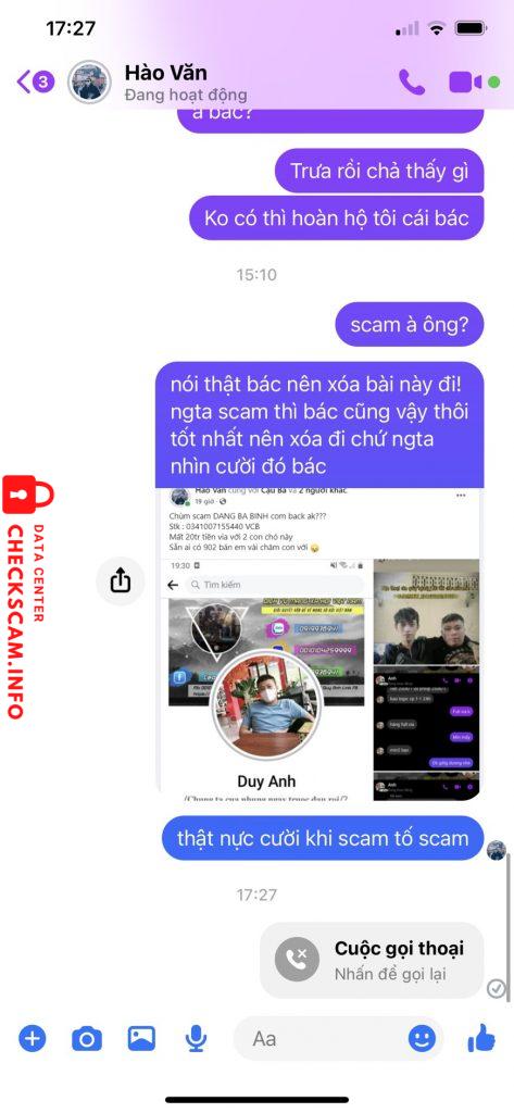 Evidence against Vang Van Hao