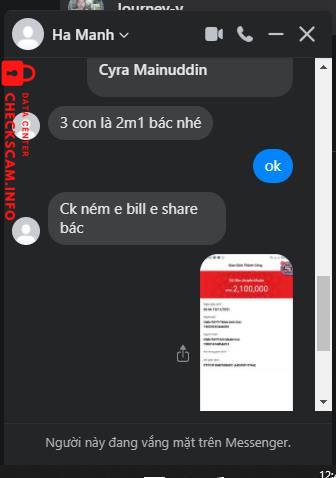 Evidence against Đỗ Mạnh Hà