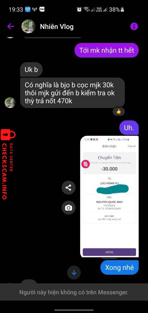 Evidence against Nguyễn Quốc Anh