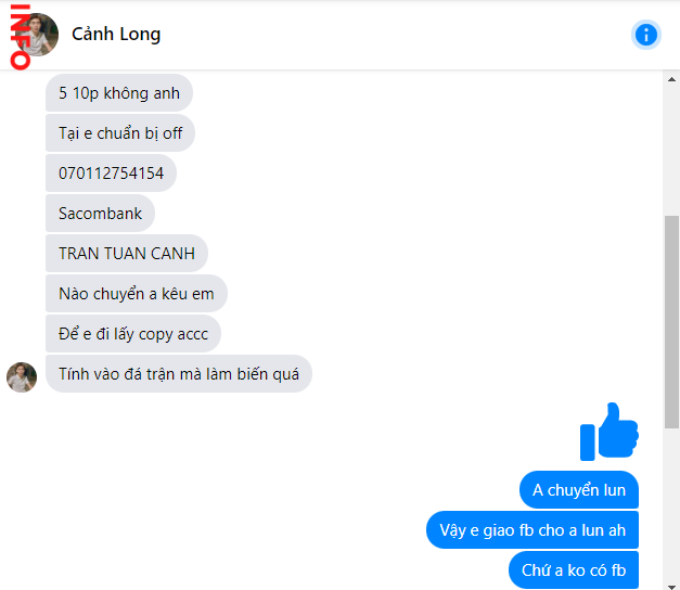 Evidence against Trần Tuấn Cảnh