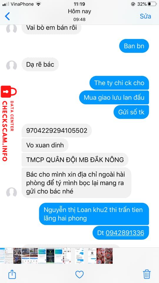 Evidence against Vo Xuan Dinh