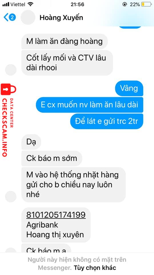 Evidence against Hoàng Thị Xuyến