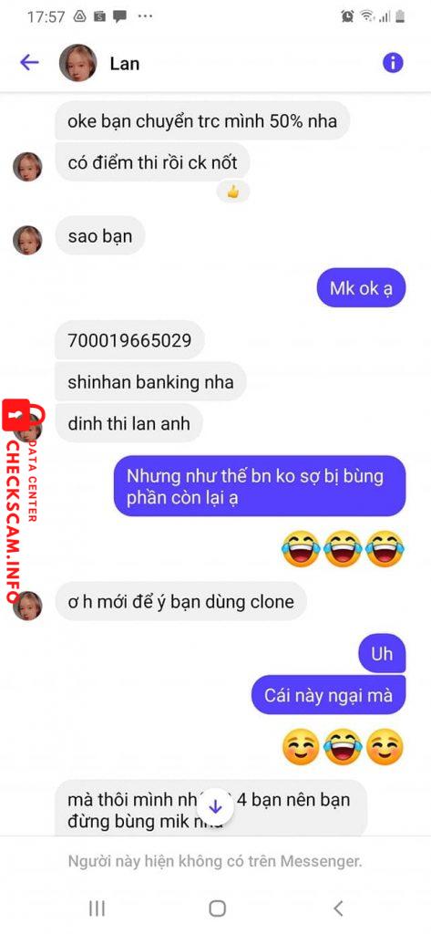 Evidence against Dinh Thi Lan Anh