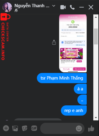 Evidencia contra Phạm Minh Thắng