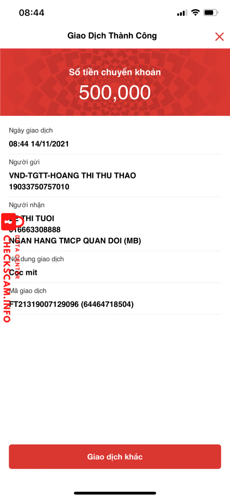 Evidence against Lê Thị Tươi