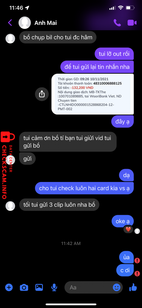 Evidencia contra Trịnh Hưu Lộc
