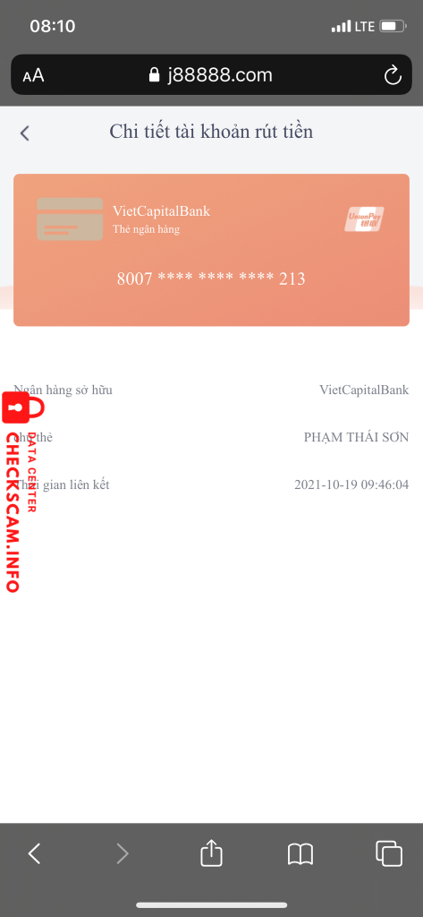 Evidencia contra Pham Thai Son