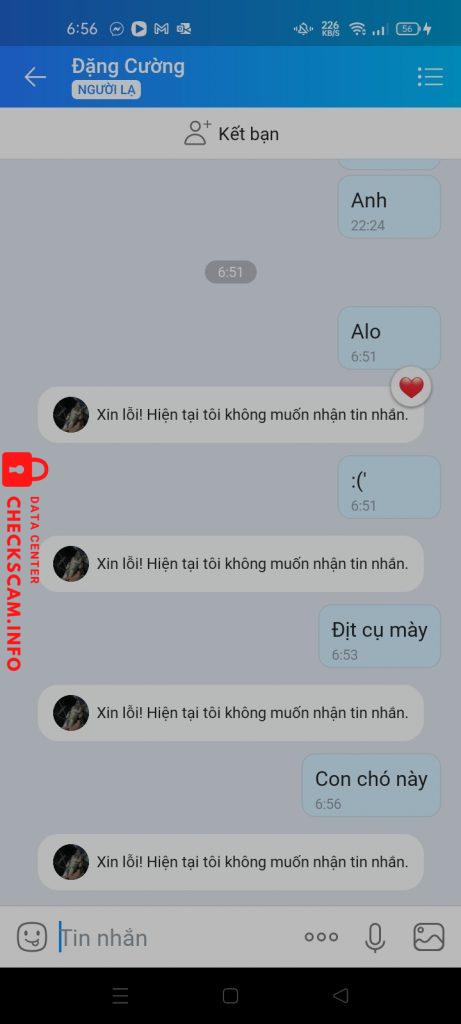 Evidencia contra Đặng Văn Cường