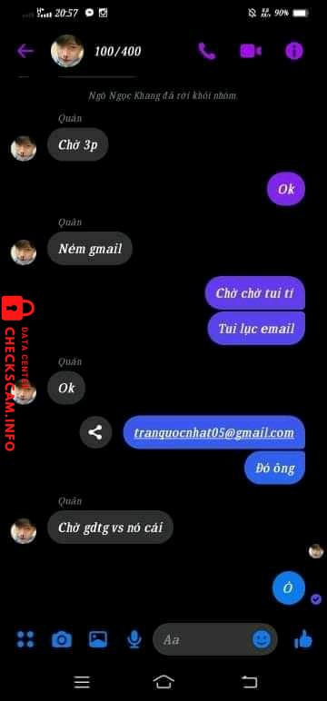 Evidencia contra Trần Hậu Quân