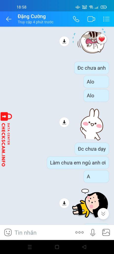 Evidencia contra Đặng Văn Cường