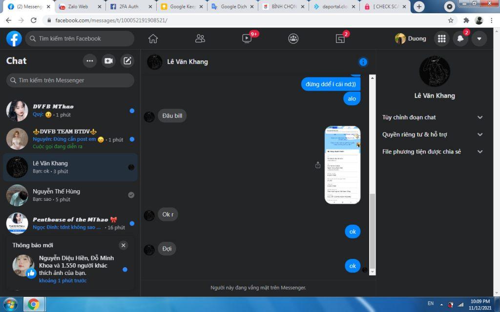 Evidencia contra Lê Văn Khang