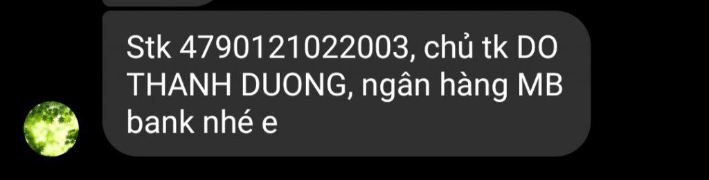 Evidencia contra Do Thanh Duong