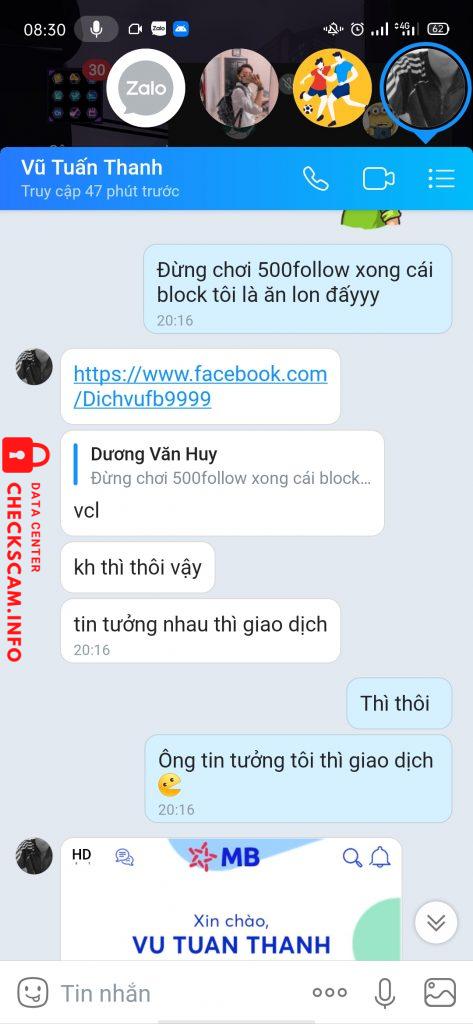 Evidence against Vũ Tuấn Thanh