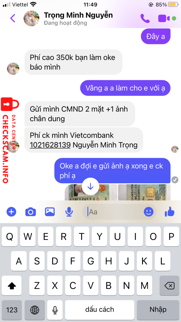 Evidence against Nguyễn Minh Trọng