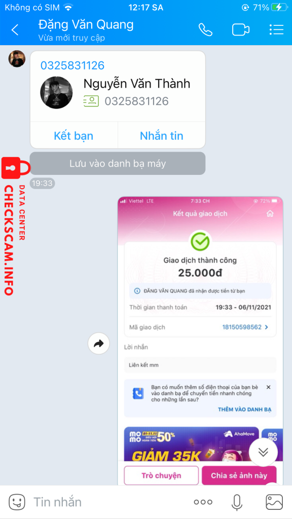 Evidence against Đặng Văn Quang