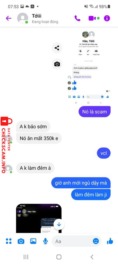 Evidence against Vang Van Hao