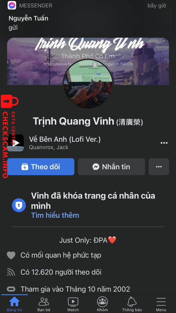 Evidence against Trịnh Quang Minh