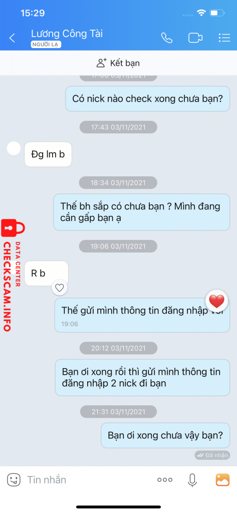 Evidence against Lương Công Tài