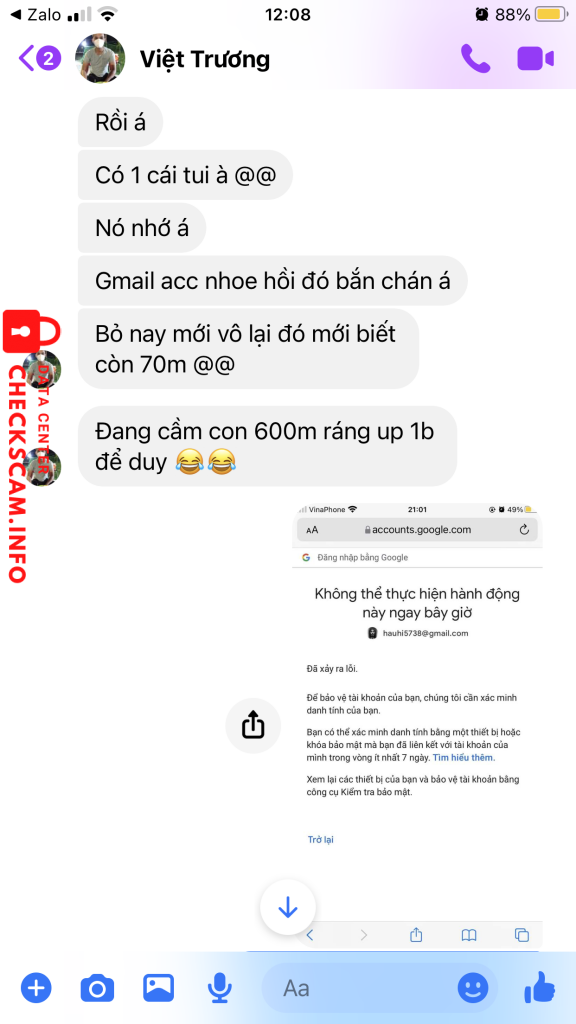 Evidence against Nguyen Hoang Phuc