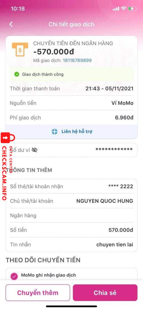 Evidence against Nguyen Quoc Hung